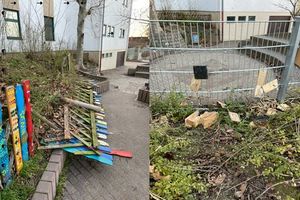 Vandalismus im Schulhof der Schillerschule am 14.01.2021